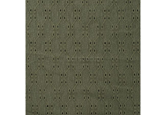 Crincle Embroidery - Army