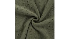 Crincle Embroidery - Army