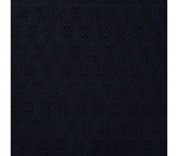 Crincle Embroidery - Navy