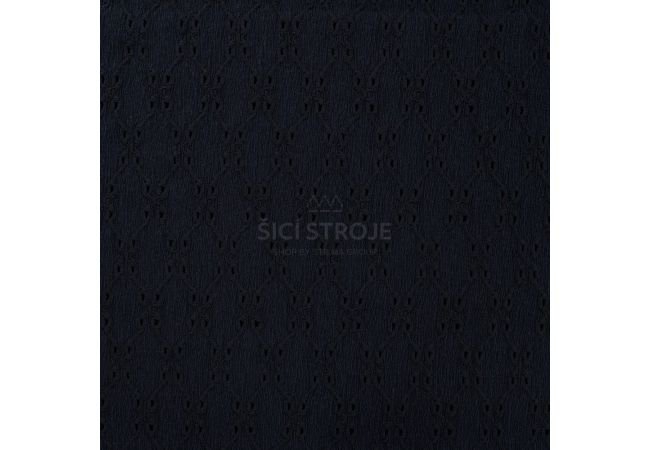 Crincle Embroidery - Navy