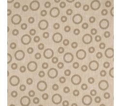 Linen Cotton Jacquard - Circles, Sand