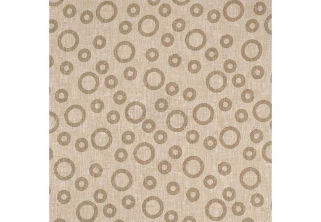 Linen Cotton Jacquard - Circles, Sand