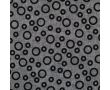 Linen Cotton Jacquard - Circles, Black