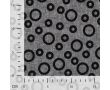 Linen Cotton Jacquard - Circles, Black