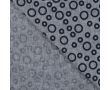 Linen Cotton Jacquard - Circles, Denim