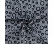 Linen Cotton Jacquard - Circles, Denim