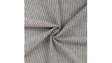 Linnen Cotton Stripe - Stripe, Black