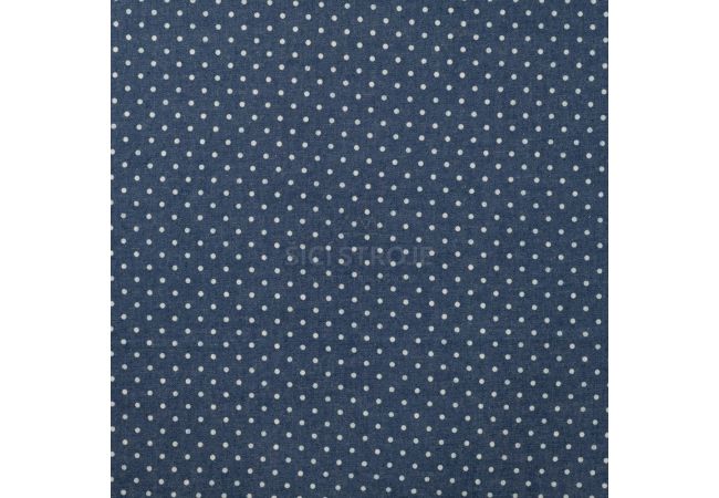 Chambray Print - Dots, Denim