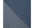 Chambray Print - Dots, Denim