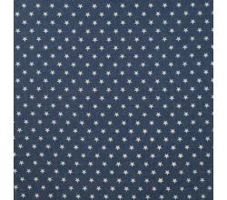 Chambray Print - Stars, Denim