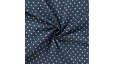 Chambray Print - Stars, Denim