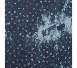 Chambray Tie Dye Print - Denim