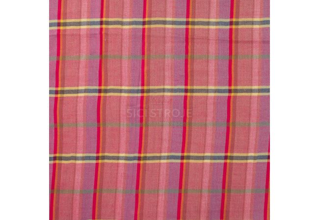 Viscose Check - Fuchsia