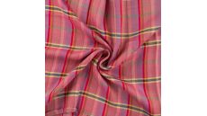 Viscose Check - Fuchsia