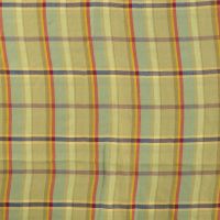 Viscose Check - Lime