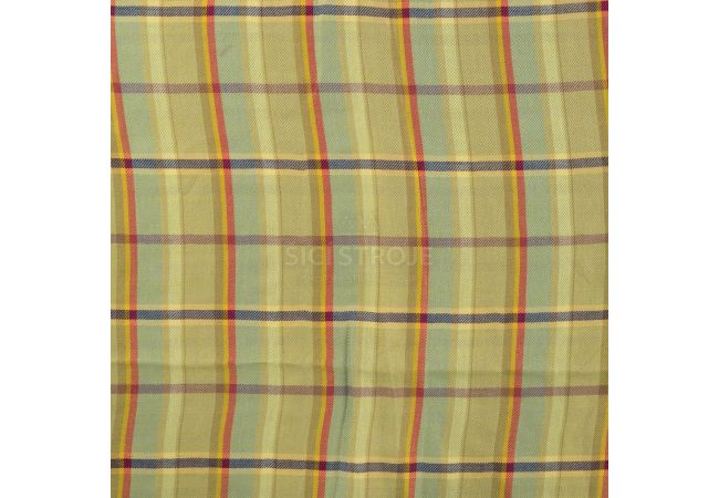 Viscose Check - Lime