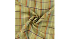 Viscose Check - Lime
