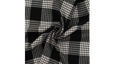 Fancy 2 Tone Check Jiska - Black/White