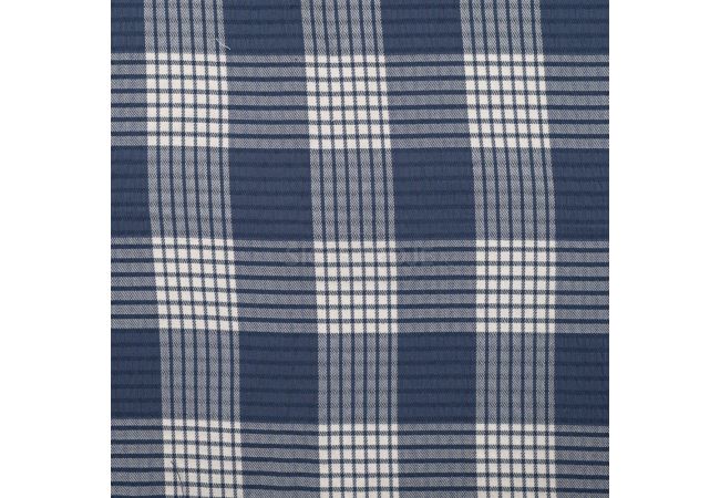 Fancy 2 Tone Check Jiska - Denim White