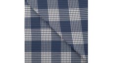 Fancy 2 Tone Check Jiska - Denim White