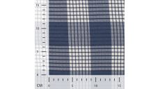 Fancy 2 Tone Check Jiska - Denim White
