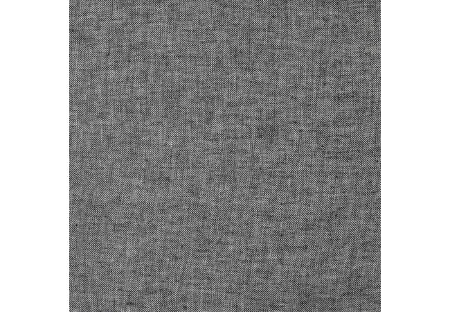 Linen Herringbone - Black