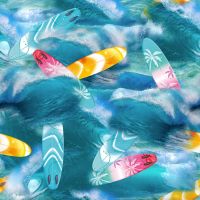 Plavkovina UPF50+ - surf, aqua