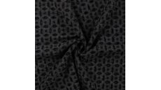 Linen Melange Emb Lorenzo - Black
