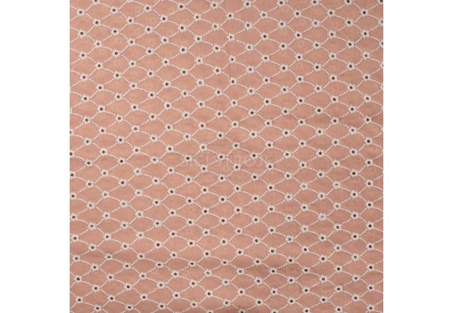 Embroidery Melange Leah - Dusty Salmon