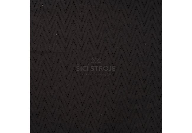 Cotton Embroidery Leisa - Black