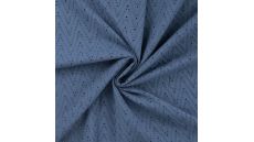 Cotton Embroidery Leisa - Denim