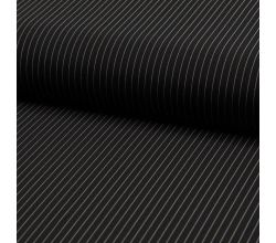 Pradil Yarn Dyed Stripe - Pinstripe 5 Mm, Black