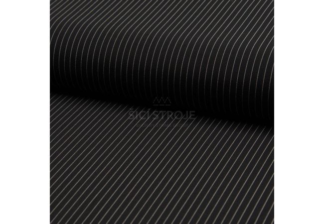 Pradil Yarn Dyed Stripe - Pinstripe 5 Mm, Black
