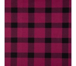 Glasgow Print - Check, Dark Fuchsia