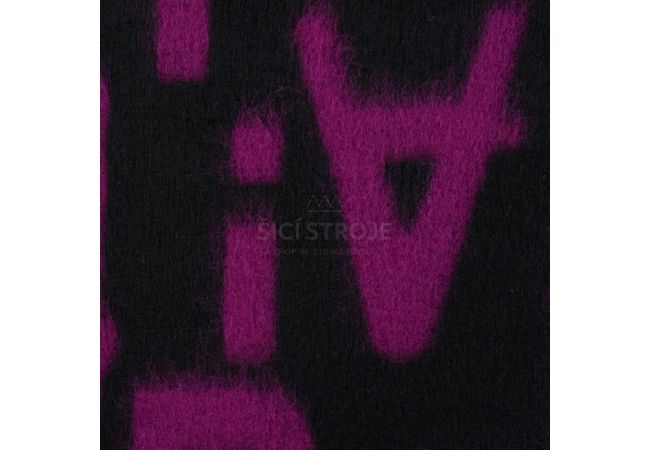 Wool Alphabet - Black Cyclam