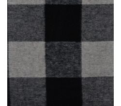 Brushed Check Fathia - Black