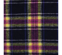 Brushed Check Feline - Cyclam