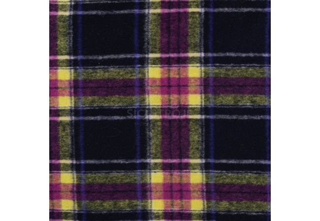 Brushed Check Feline - Cyclam
