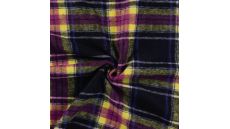Brushed Check Feline - Cyclam