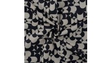 Scuba Suede Print Fairly - Sand Black