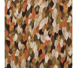Poly Foil Print - Flowers, Brown