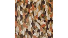 Poly Foil Print - Flowers, Brown