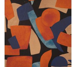 Glasgow Digi Print - Abstract, Cognac