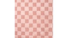 High Low Checked Fur - Old Pink