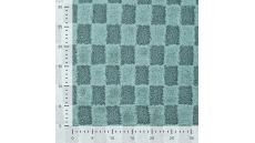 High Low Checked Fur - Dark Dusty Mint