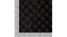 High Low Checked Fur - Black