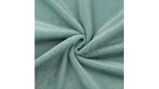 Fake Fur With Foil - Dark Dusty Mint