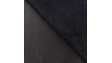 Fake Fur With Foil - Black