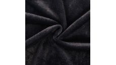 Fake Fur With Foil - Black