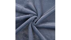 Fake Fur With Foil - Denim